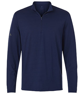 A708 - Textured Stripe Quarter Zip Pullover