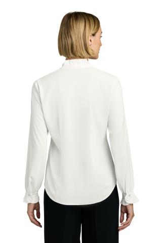 Ladies Long Sleeve Ruffle Collar Blouse