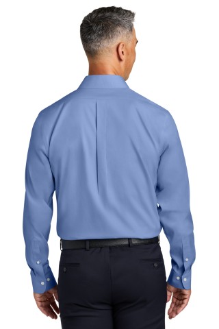 Wrinkle Free Stretch Pinpoint Spread Collar Shirt
