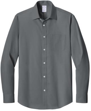 BB18012 - Wrinkle Free Stretch Pinpoint Spread Collar Shirt