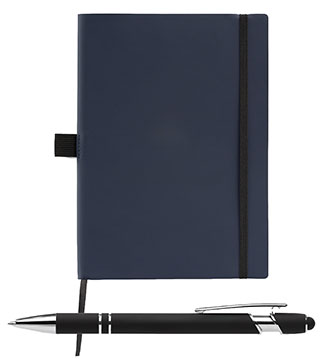 BLK25-NWS-C - Hemingway Recycled Soft Cover Journal & Pen Set