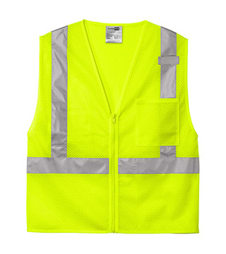 CSV102A - ANSI R 2 Mesh Zippered Vest