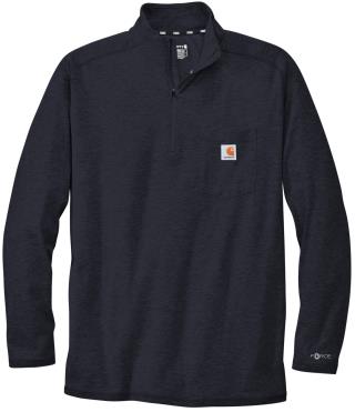 CT104255 - Carhartt Force 1/4-Zip Long Sleeve T-Shirt