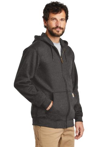 Midweight Hooded Zip-Front Sweatshirt