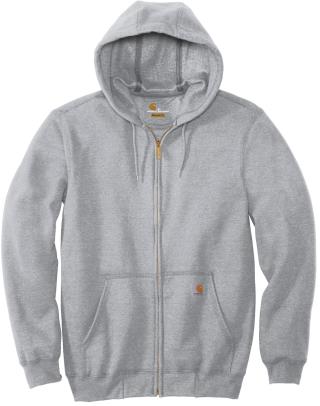 Midweight Hooded Zip-Front Sweatshirt