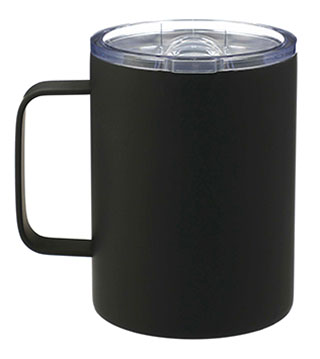 ICOL-B-059 - 14oz Insulated Camp Mug - Black
