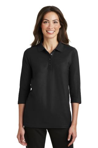 Ladies' Silk Touch 3/4-Sleeve Sport Shirt
