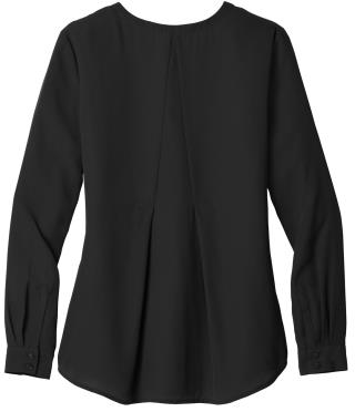Ladies' L/S Button-Front Blouse