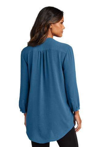 Ladies' 3/4-Sleeve Textured Crepe Tunic