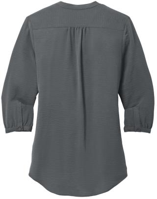 Ladies' 3/4-Sleeve Textured Crepe Tunic