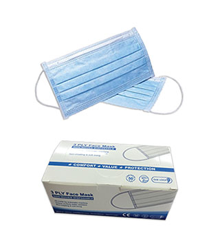 3-Ply Disposable Surgical Masks - Case of 2000