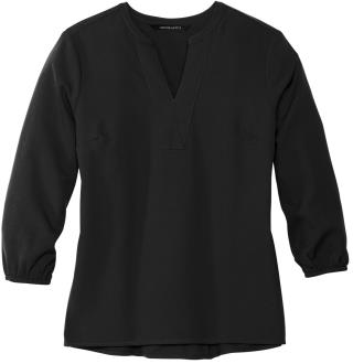 MM2011 - Women's Stretch Crepe 3/4-Sleeve Blouse