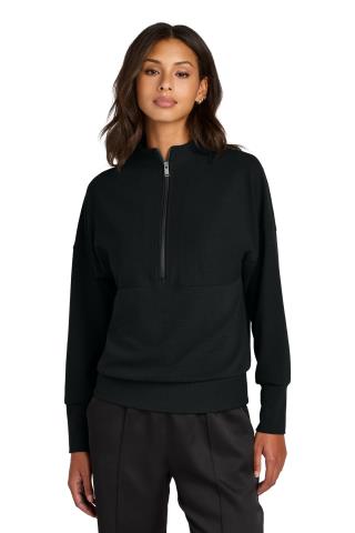 Ladies Linear Texture Quarter Zip
