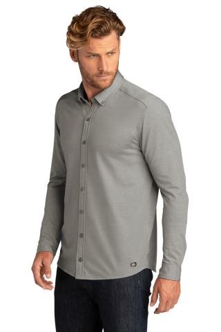 Code Stretch Button-Up