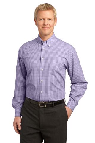 S639 - Plaid Pattern Easy Care Shirt