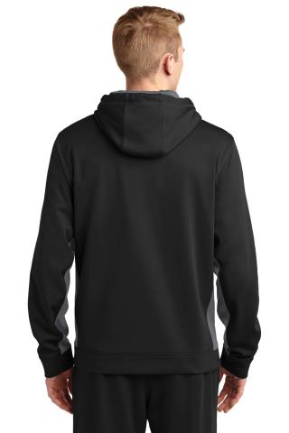 Fleece Colorblock Hooded Pullover